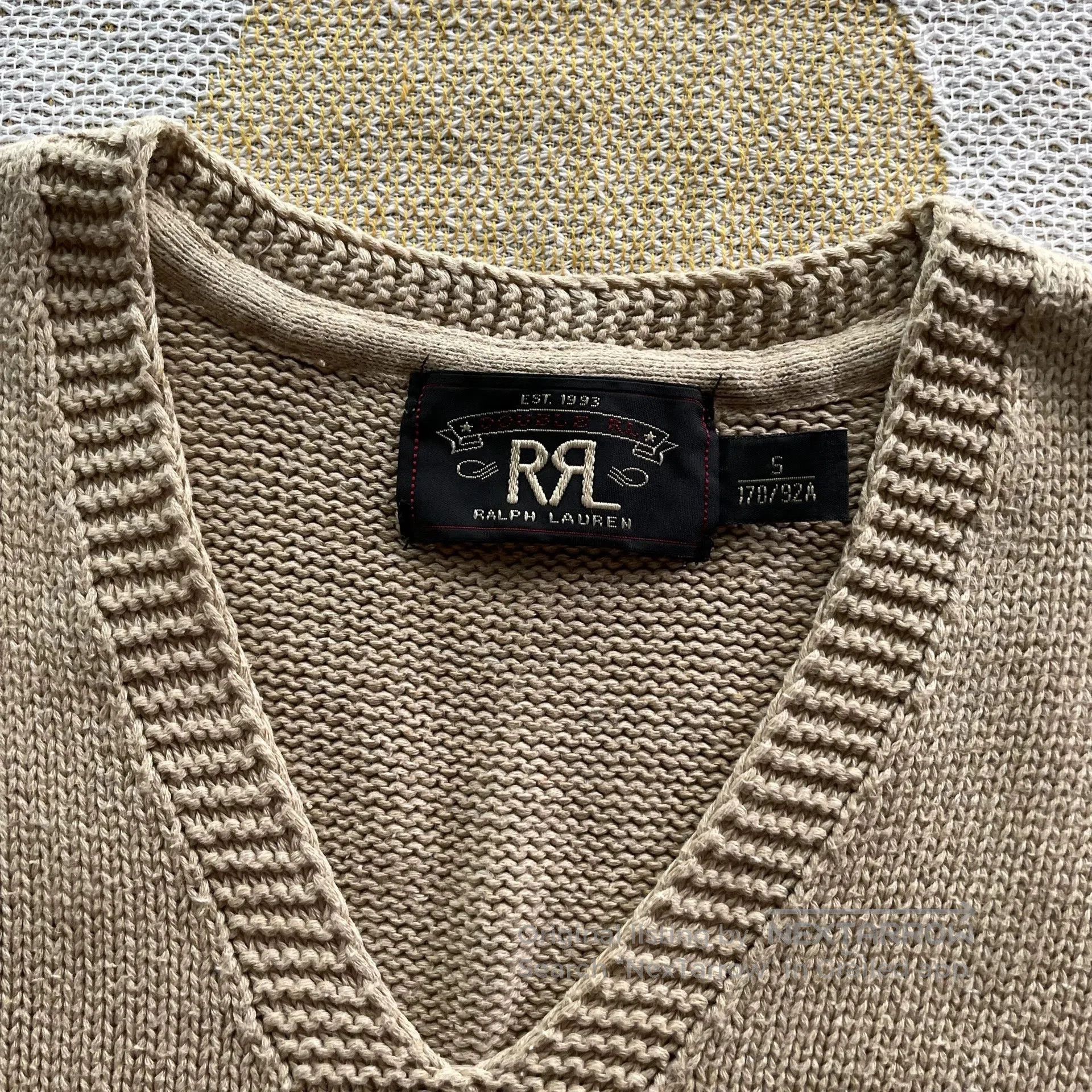 RRL Ralph Lauren Ralph Lauren Double RL Knit Vest. Size US S / EU 44-46 / 1 - 3 Thumbnail