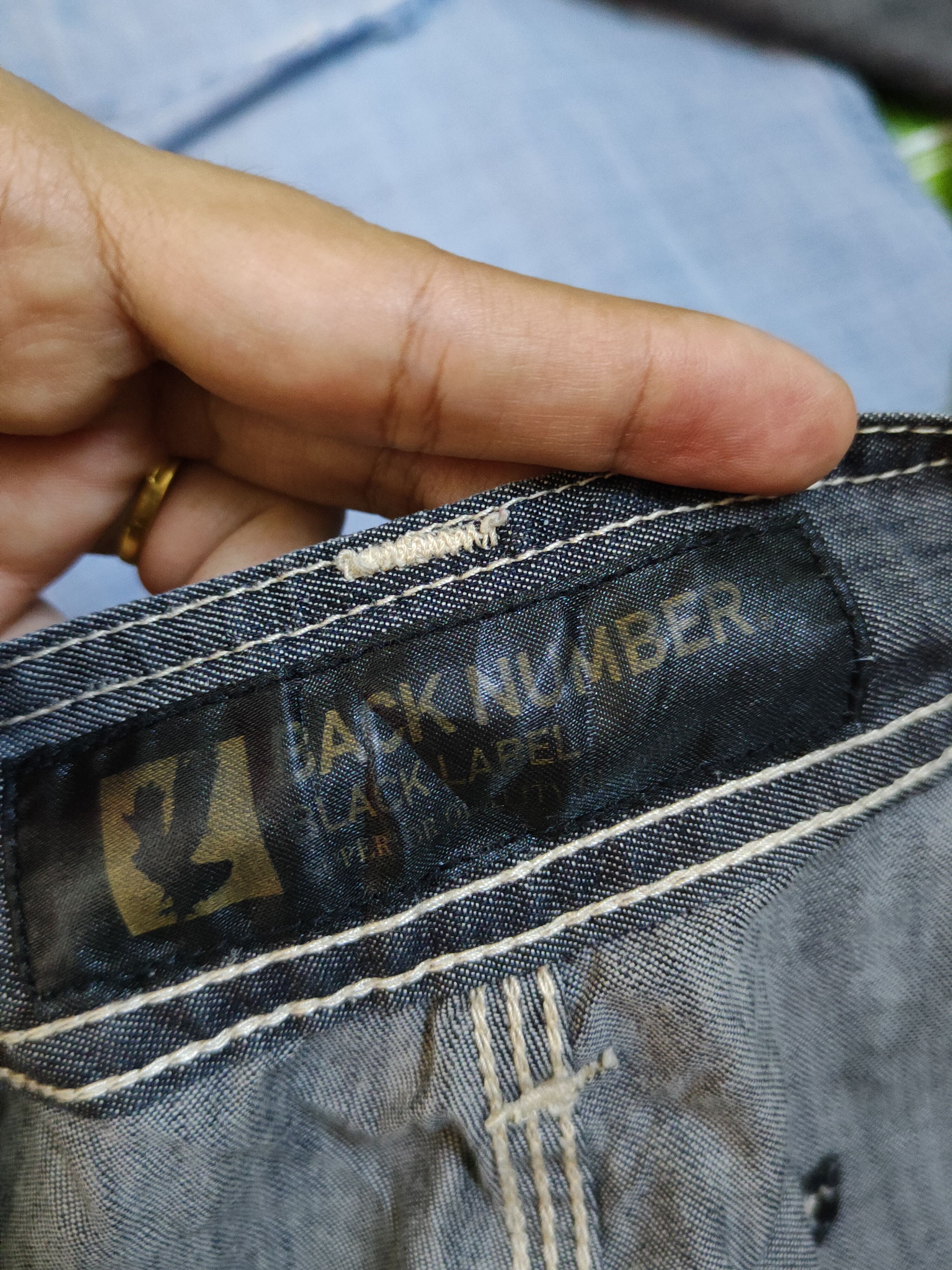 Japanese Brand Back Numbe Black Multipocket Casual Pants #1566 Size US 31 - 14 Thumbnail