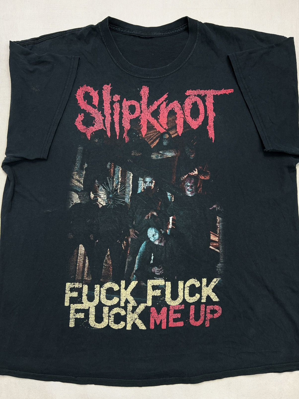 Rap Tees × Slipknot × Vintage Tshirt Slipknot Fuck Me Up vintage baggy black Size US XL / EU 56 / 4 - 2 Thumbnail