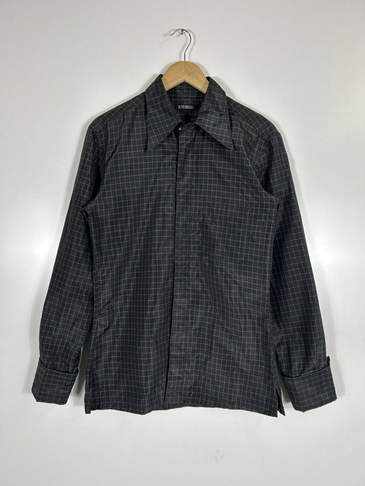 5351 POUR LES HOMMES ⚡️Vintage 5351 Pour Les Hommes Nylon Button Shirt Jacket Size US M / EU 48-50 / 2 - 1 Thumbnail