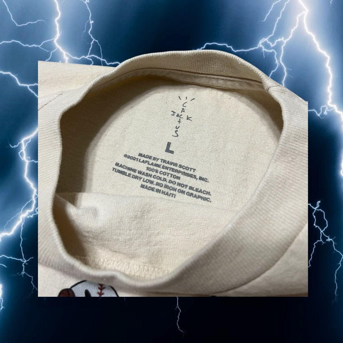 Travis Scott 2023 Cactus Jack Foundation Softball Classic Play Ball Tee Size US L / EU 52-54 / 3 - 3 Thumbnail