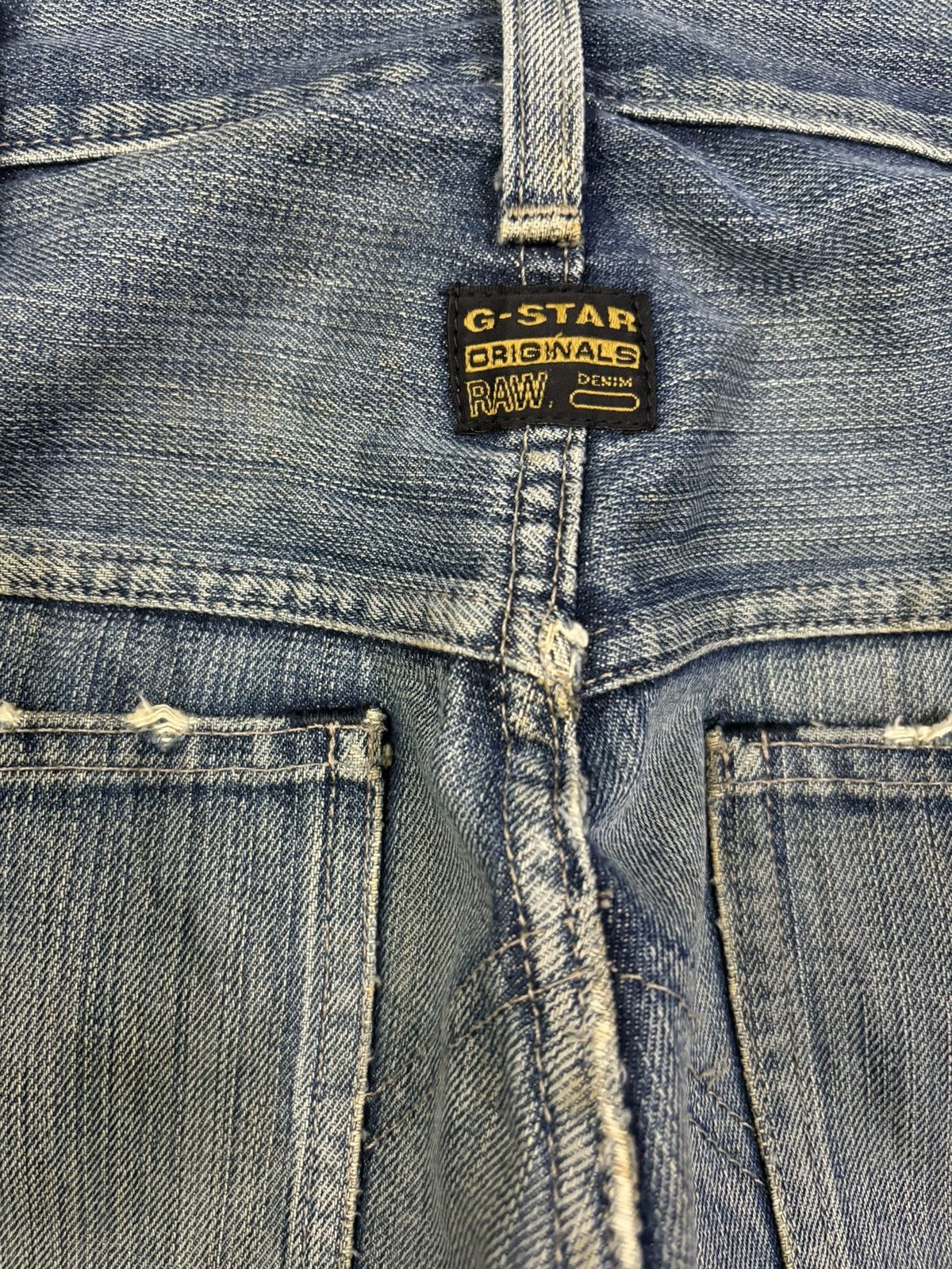 G-Star Vintage G-Star Raw Double Knee Style Mud Wash Baggy Jeans Size US 34 / EU 50 - 16 Thumbnail