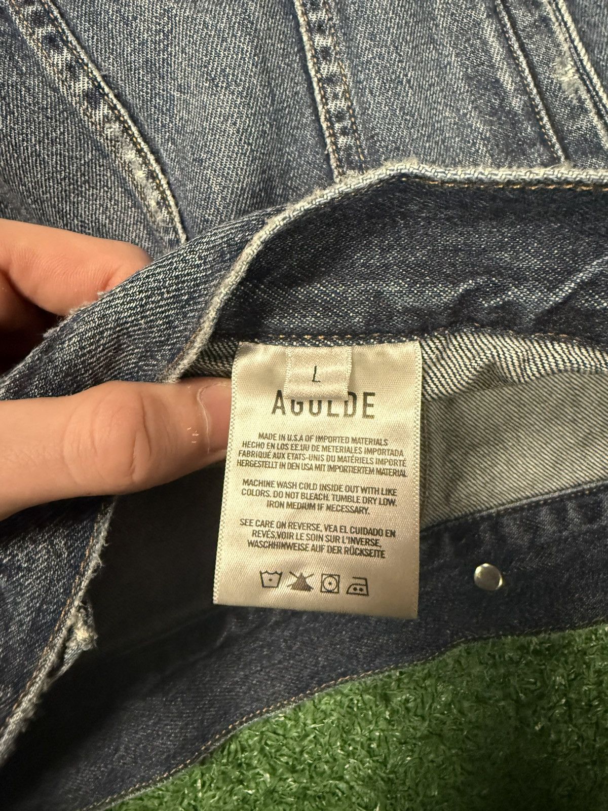 Agolde Agolde denim jacket with cut sleeves Size US M / EU 48-50 / 2 - 3 Thumbnail