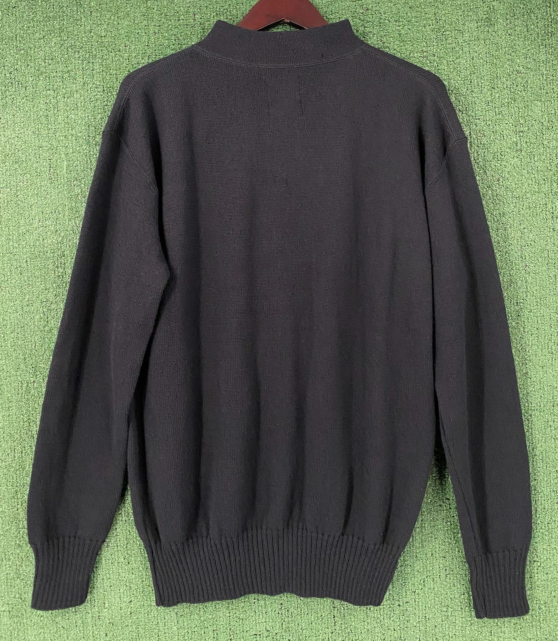 Other Y2K Mitts Nitts 100% Wool Navy Mock Neck Sweater Men’s XL Size US XL / EU 56 / 4 - 5 Thumbnail