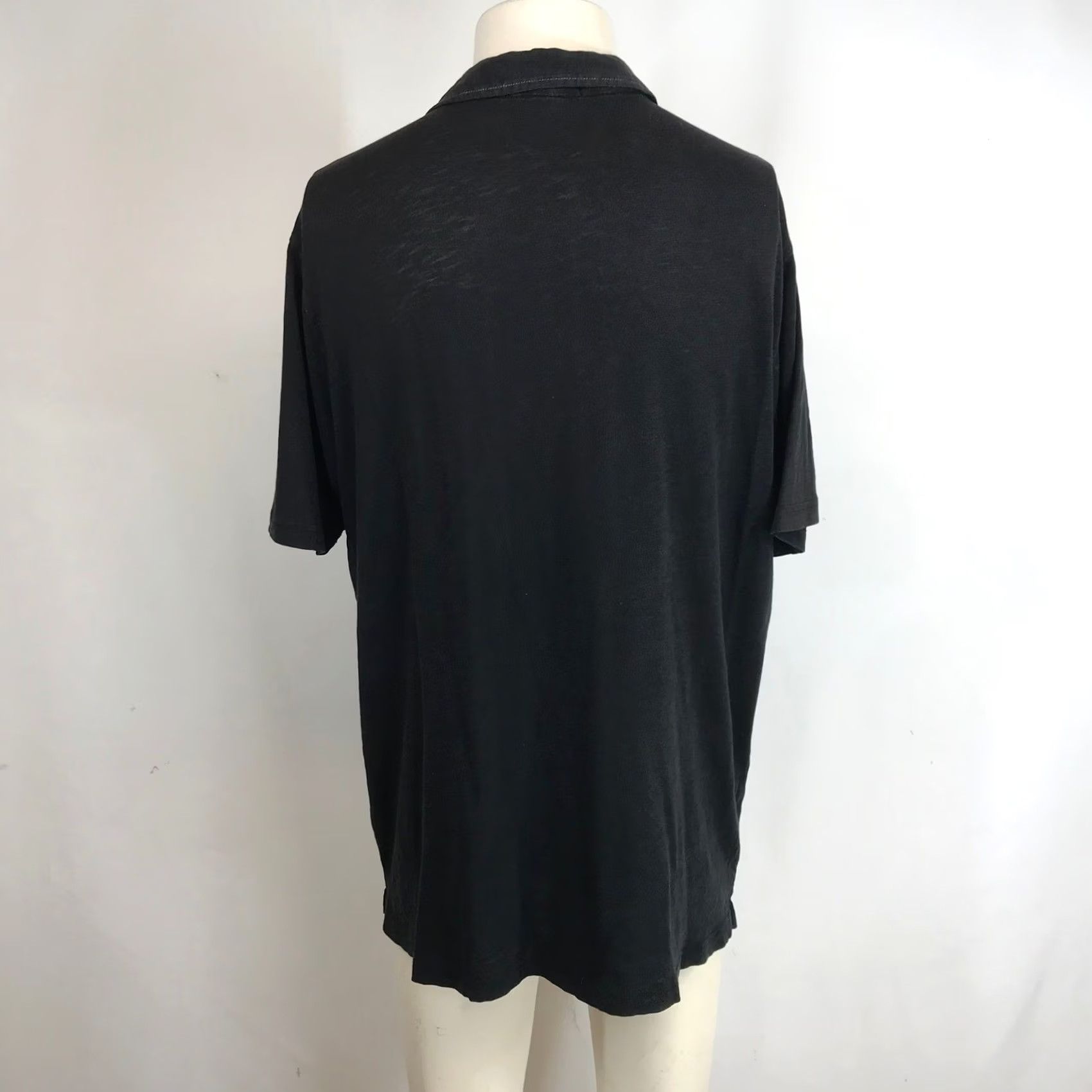 Vintage Robert Barakett Men's Black Short Sleeve Polo Shirt Size XL Button Neck Size US XL / EU 56 / 4 - 5 Thumbnail
