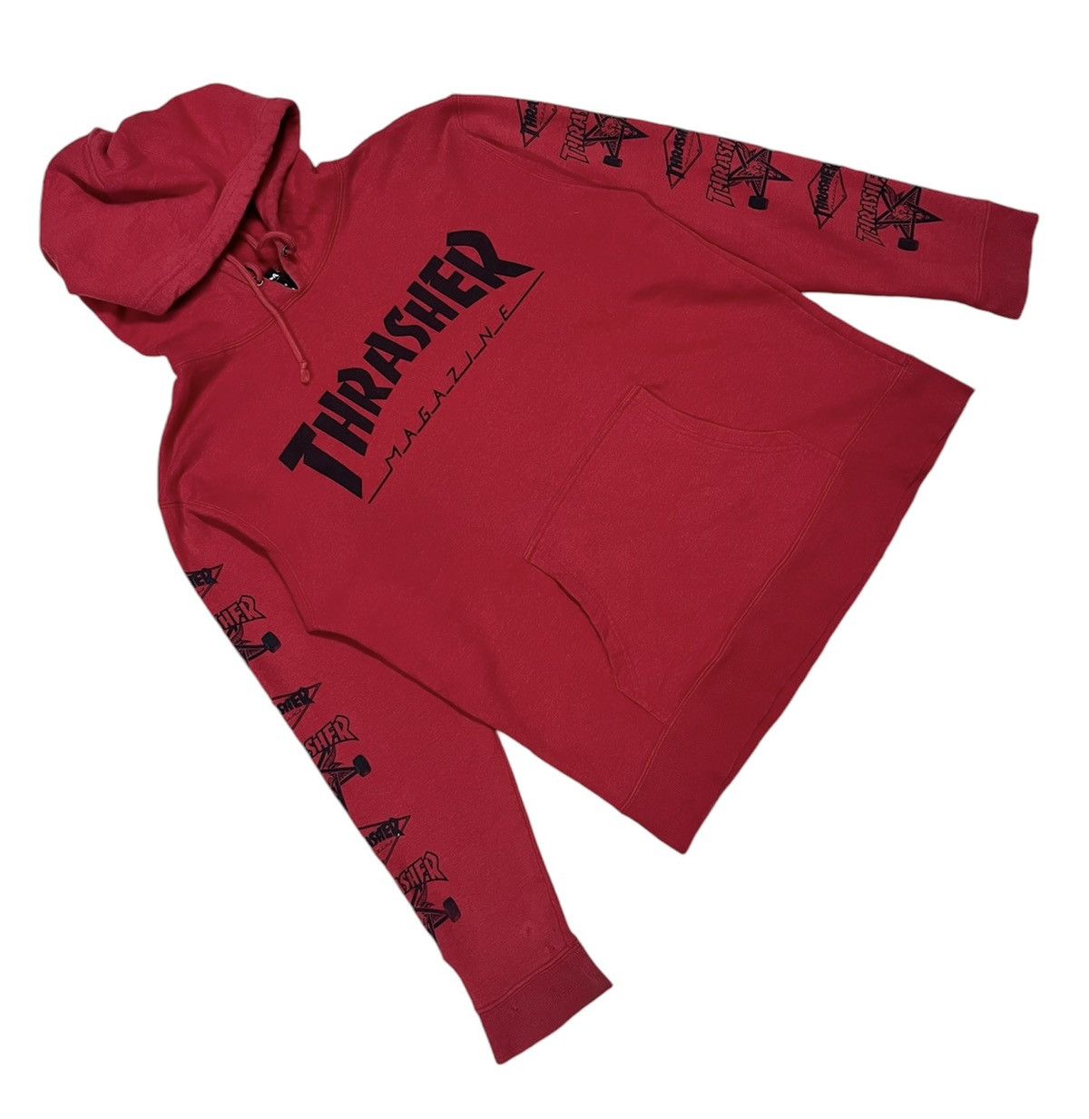 Thrasher × Vintage Thrasher streetwear hoodie Size US L / EU 52-54 / 3 - 8 Thumbnail