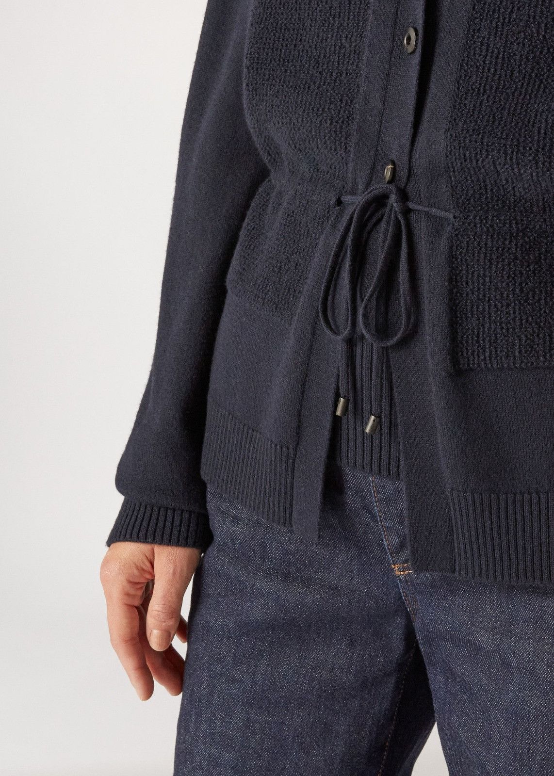 Loro Piana o1srvl11e0125 Wetherlam Cardigan in Navy Blue Size M / US 6-8 / IT 42-44 - 4 Thumbnail