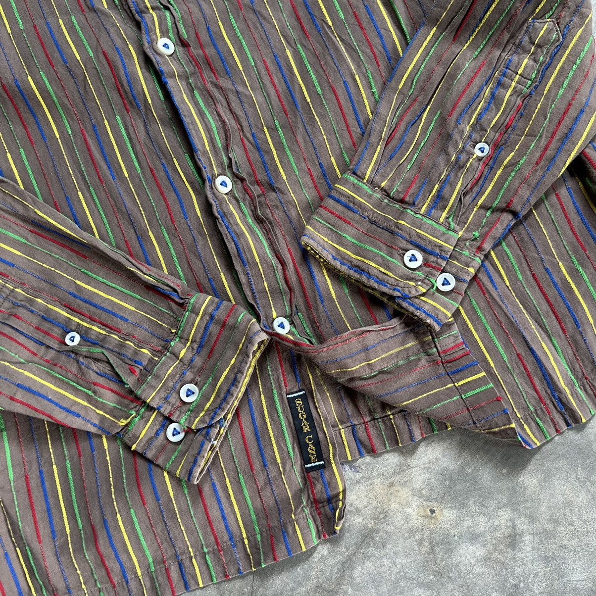 Sugar Cane Japanese Sugar Cane Embroidery Multicolor Stripe Shirt Size US M / EU 48-50 / 2 - 4 Thumbnail
