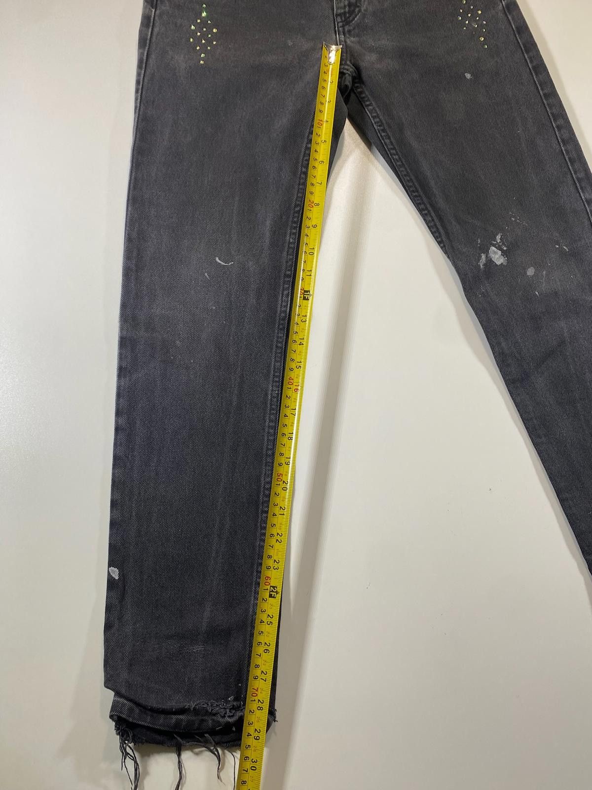 Other Kenzo H&M Black Denim Jeans with Distressed Details Size 29" - 5 Thumbnail