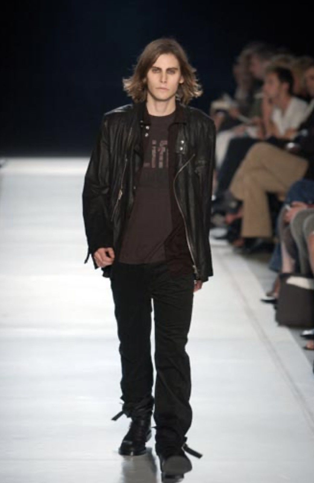 Ann Demeulemeester Ann Demeulemeester SS2003 cracked leather biker jacket Size US M / EU 48-50 / 2 - 3 Thumbnail