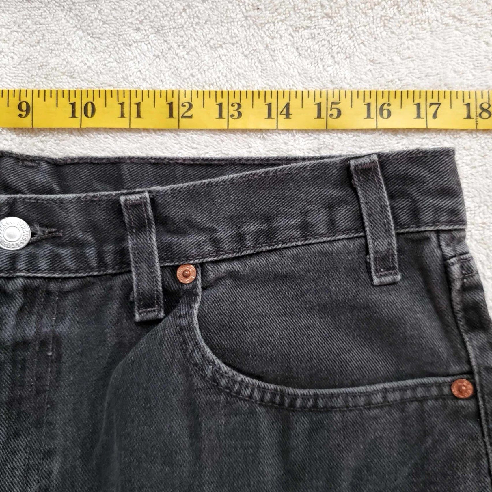 Levi's VINTAGE Levi's 550 Jeans Men 34 x 32 Black Straight Regular Size US 34 / EU 50 - 2 Thumbnail
