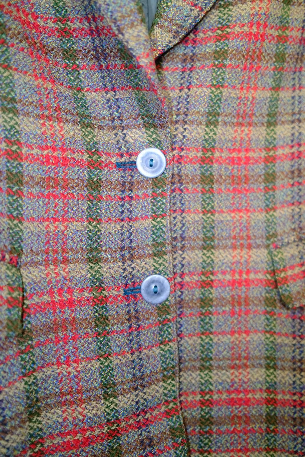 Other 90's Missoni Donna Plaid Wool Blazer Size M / US 6-8 / IT 42-44 - 3 Thumbnail