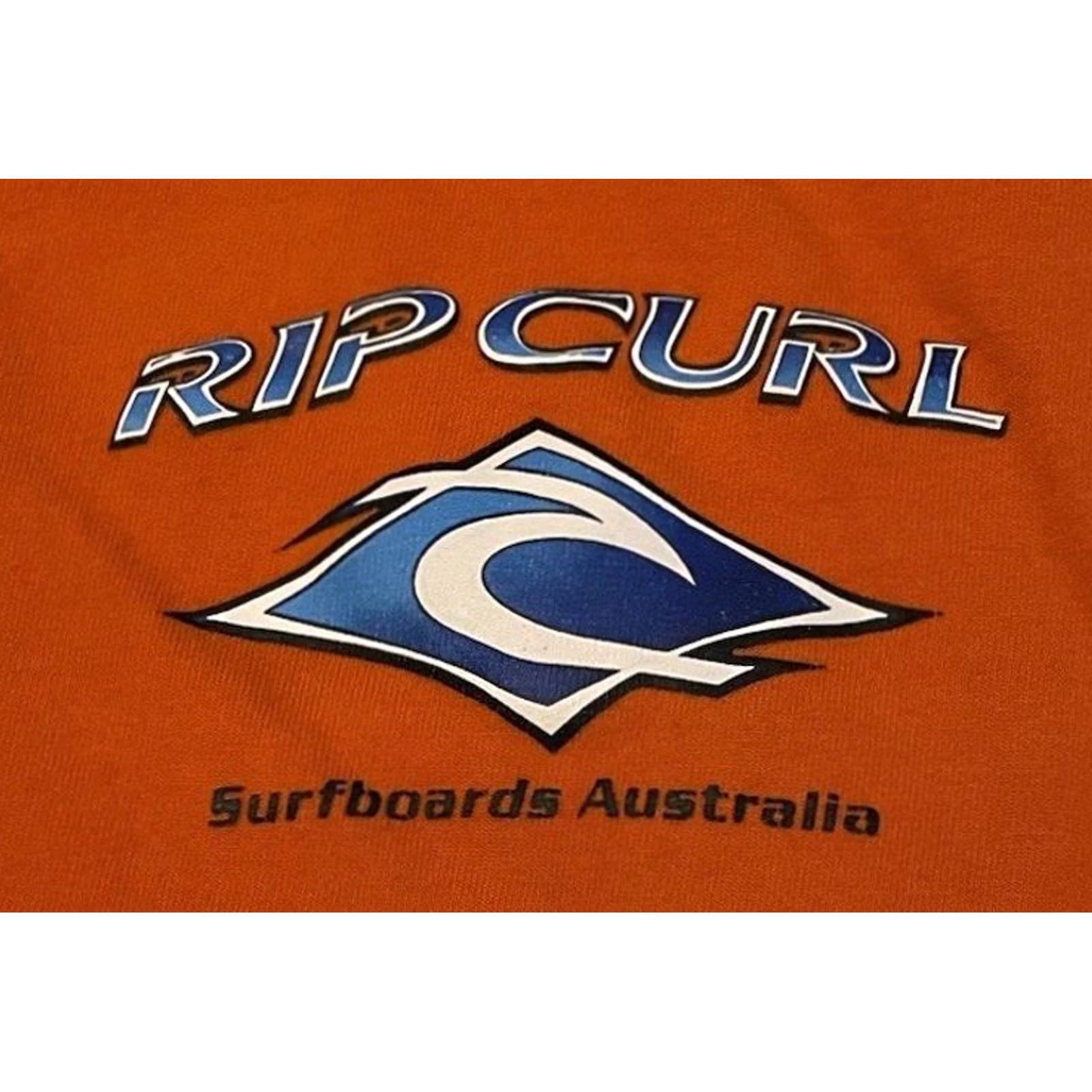 Quiksilver VINTAGE Rip Curl Australia Faded Shirt XL Surf Skate Grunge Billabong OP TC 90s Y2K Shirt Men XL Orange Graphic Tee Beach Ocean 90s Grunge Rock USA Size US XL / EU 56 / 4 - 4 Thumbnail
