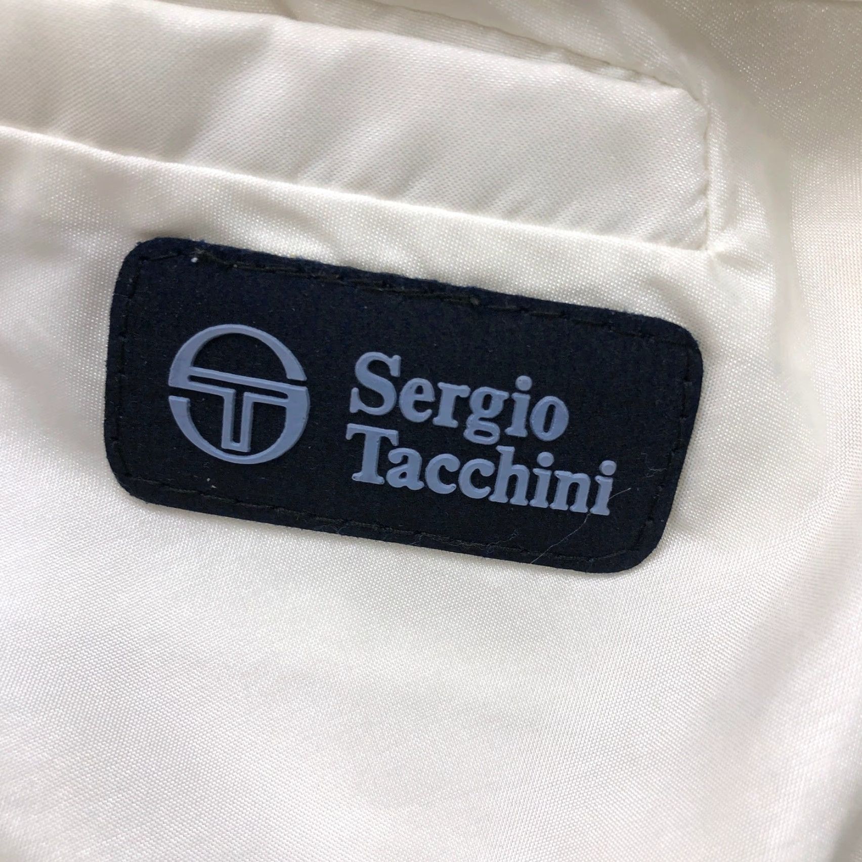 Sergio Tacchini VINTAGE Sergio Tacchini Track Jacket Womens Small White 80s Retro Tennis Windbreaker Full Zip Pockets Short Jacket - 8 Size Regular Womens Size M / US 6-8 / IT 42-44 - 6 Thumbnail