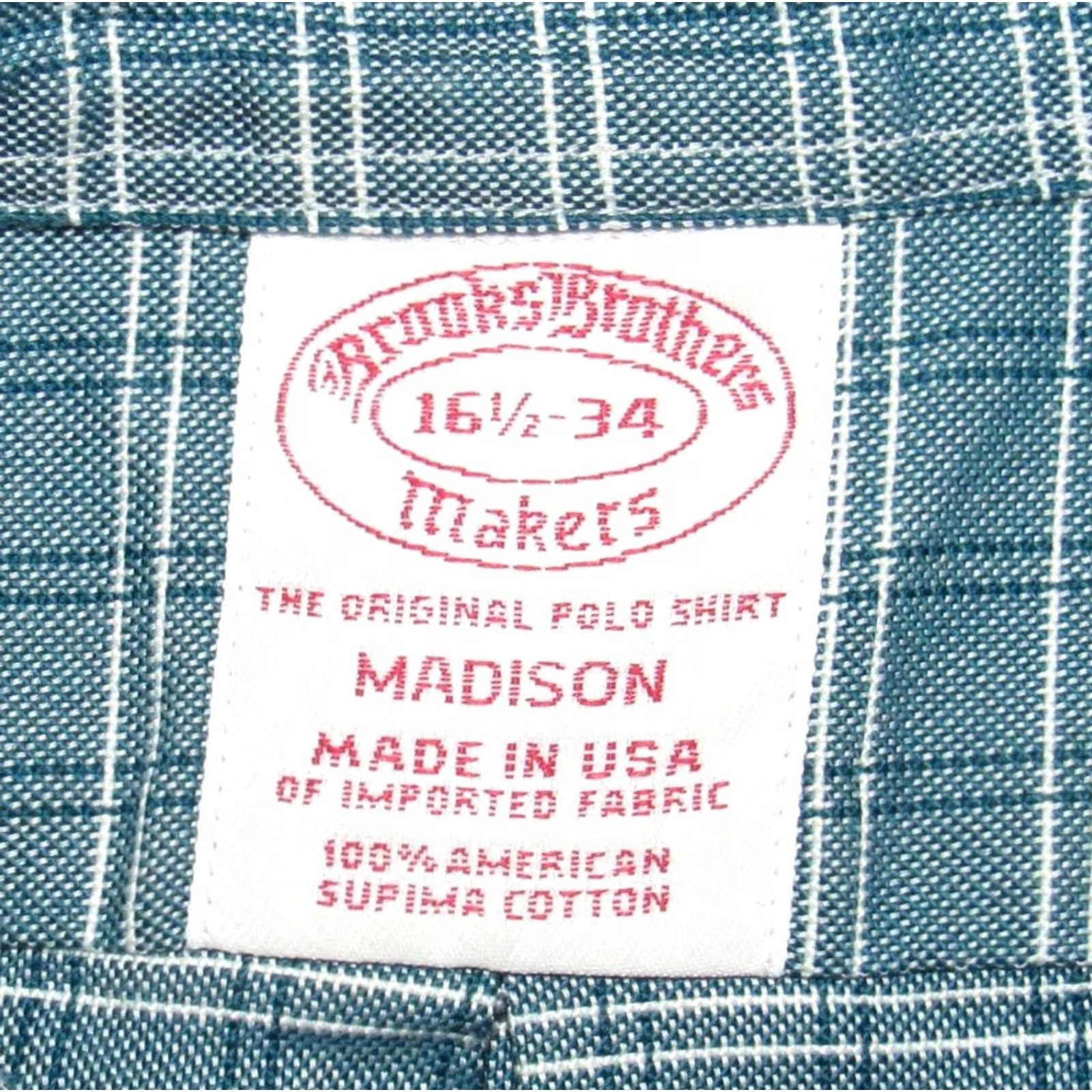 Brooks Brothers Brooks Brothers Madison Green Plaid Long Sleeve Shirt Made In USA 16.5 - 34 Mens Green Shirt 16.5-34 Size US XL / EU 56 / 4 - 3 Thumbnail