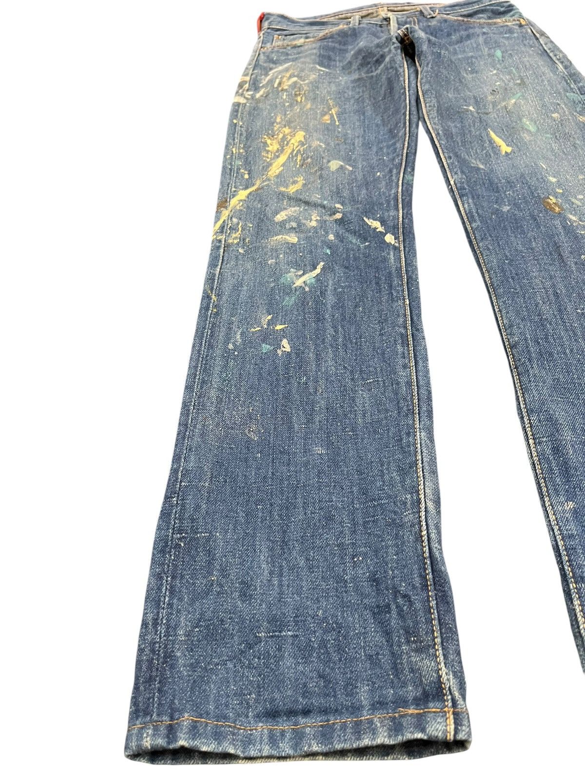 LVC × Levi's × Levi's Vintage Clothing Vintage Levi’s 201 Selvedge Paint Splatter Denim Size US 32 / EU 48 - 4 Thumbnail