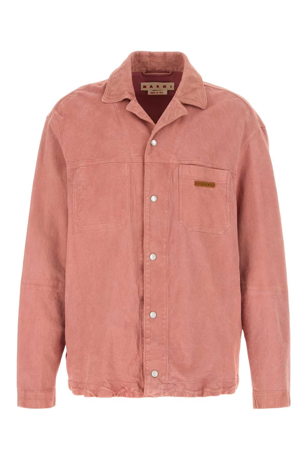 Marni Pink Suede Shirt Size US L / EU 52-54 / 3 - 1 Thumbnail