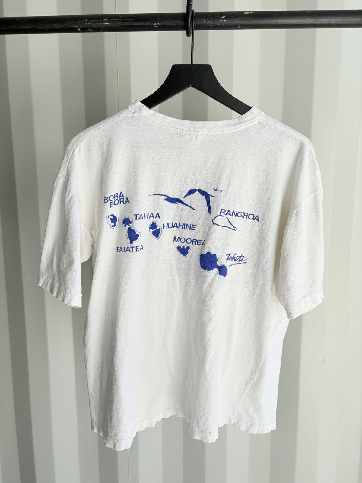 Vintage Thrashed Bora Bora Faded Distressed Shirt ERD GRUNGE WCC Size US M / EU 48-50 / 2 - 5 Thumbnail