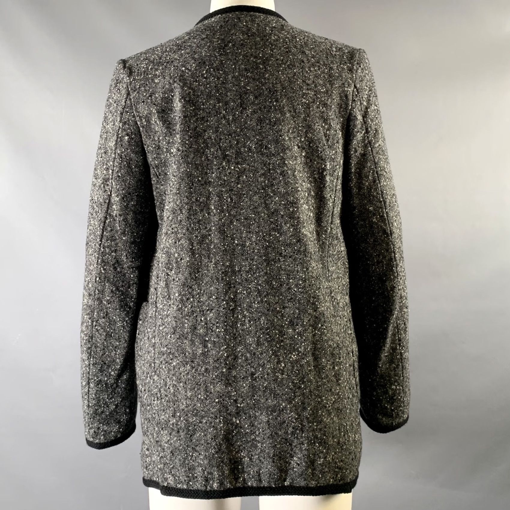 Comme des Garcons Girl COMME des GARCONS BLACK Jacket XS Green & White Tweed Wool Nylon Men Size US XS / EU 42 / 0 - 4 Thumbnail
