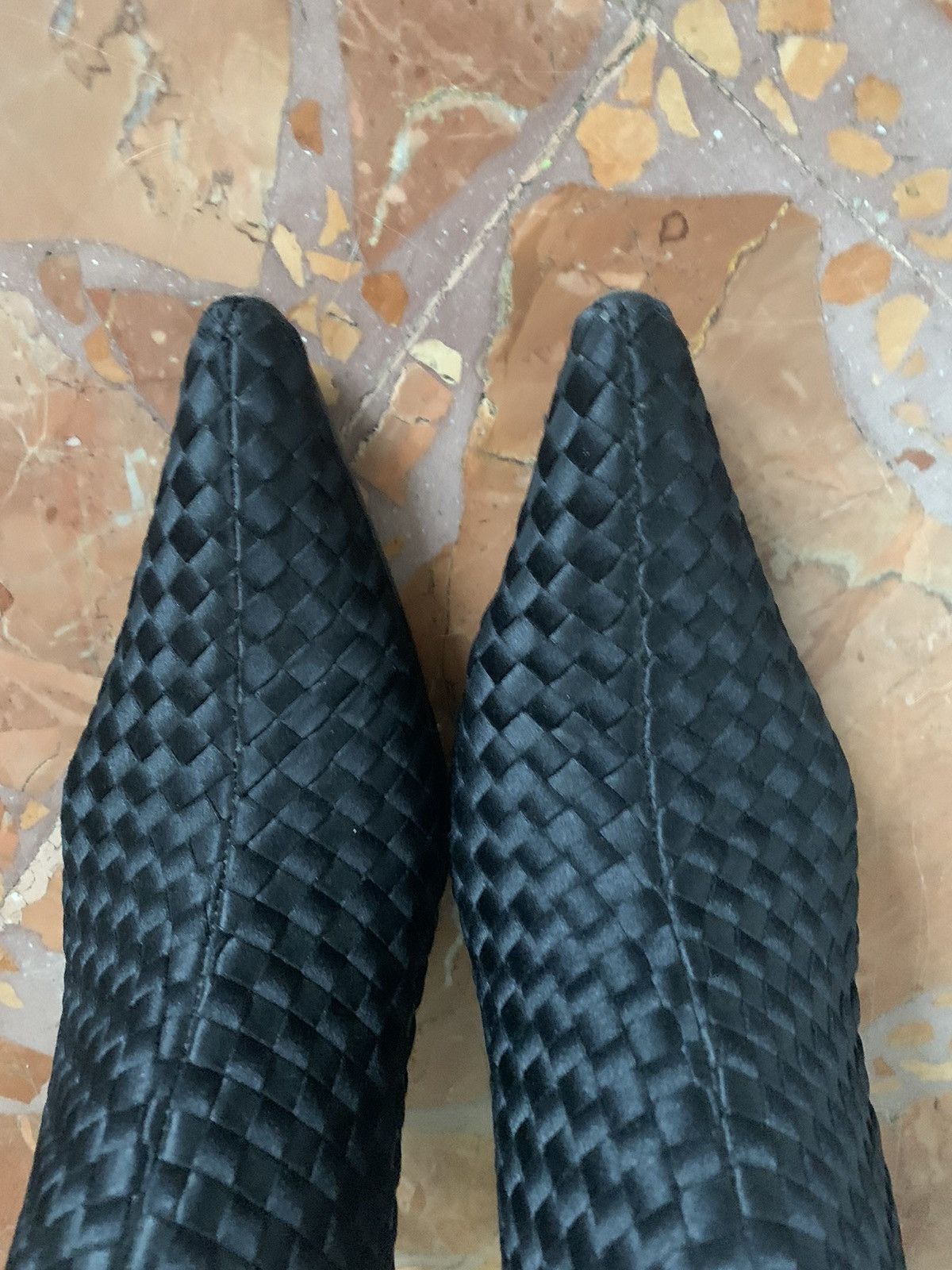 Bottega Veneta Vintage Bottega Veneta Silk Woven Ankle Boots Size US 6.5 / IT 36.5 - 2 Thumbnail