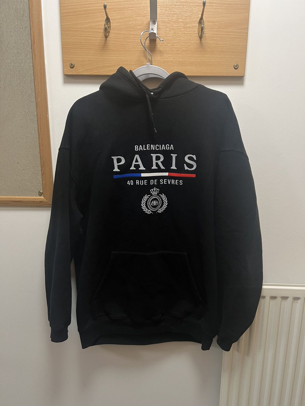 Balenciaga Balenciaga Paris Hoodie Size US XXS / EU 40 - 1 Thumbnail