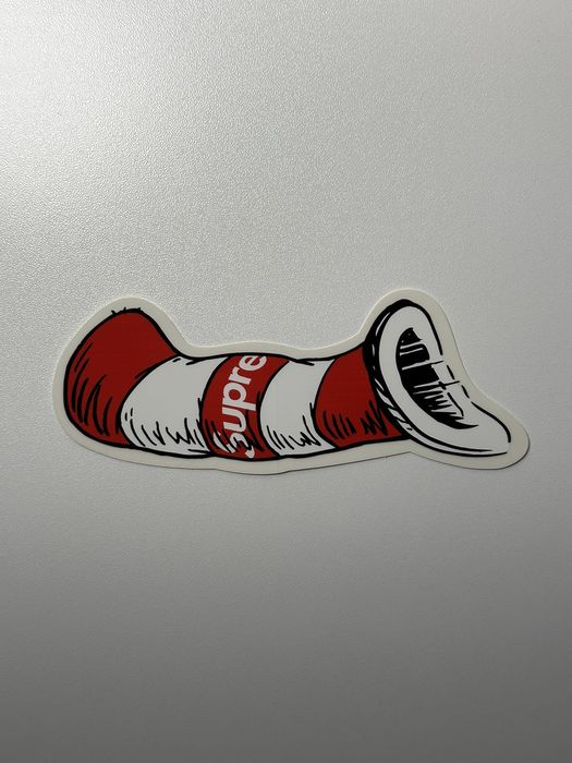 Supreme Supreme Cat In The Hat Sticker Grailed
