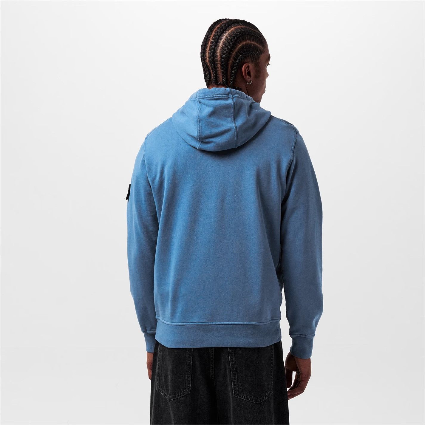 Stone Island o1g2r1mq0526 Heavyweight Fleece Hoodie in Blue Size US S / EU 44-46 / 1 - 4 Thumbnail