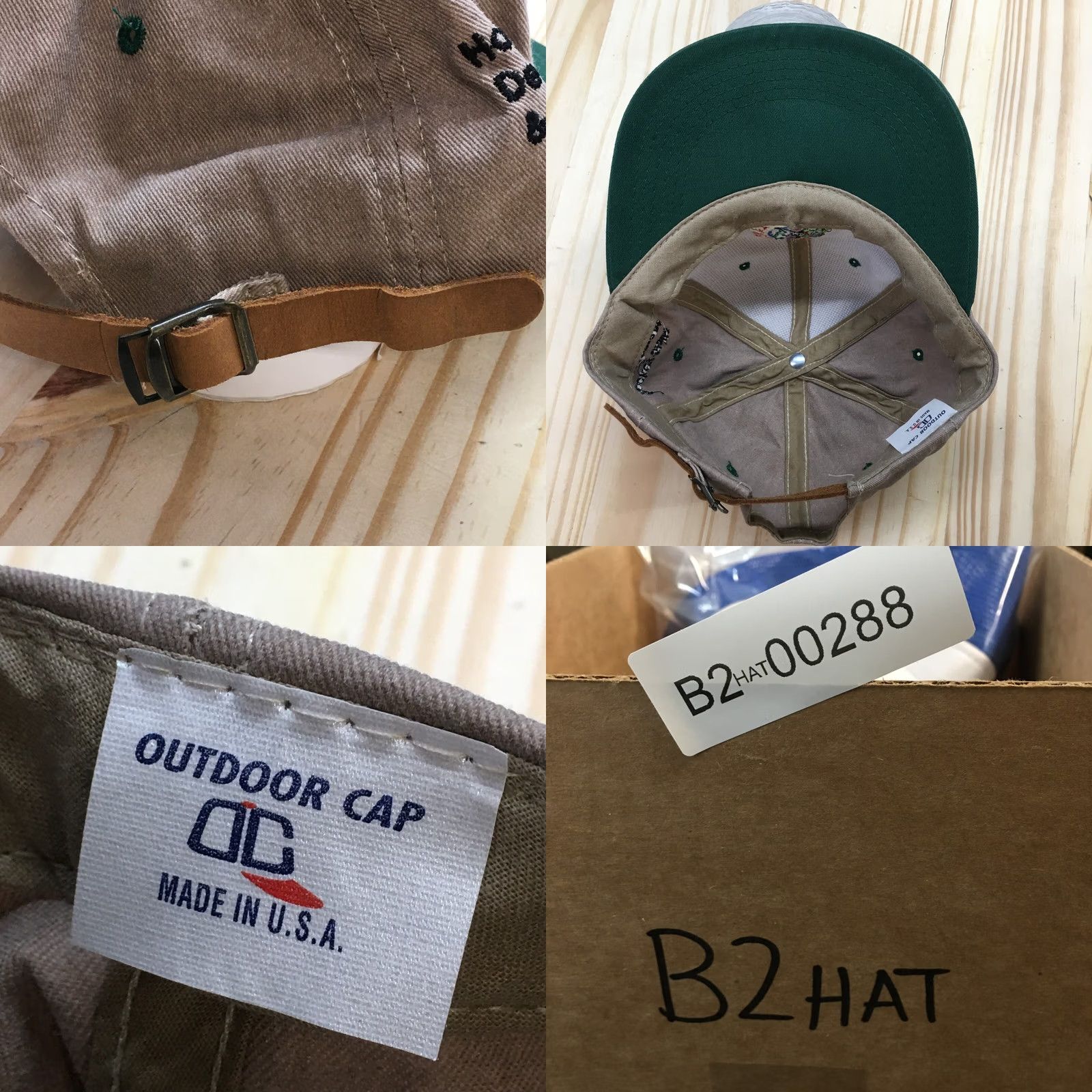 Vintage Outdoor Cap Planet Hockey Baseball Hat Men Brown OS Adjustable Embroidered Logo Size ONE SIZE - 8 Thumbnail