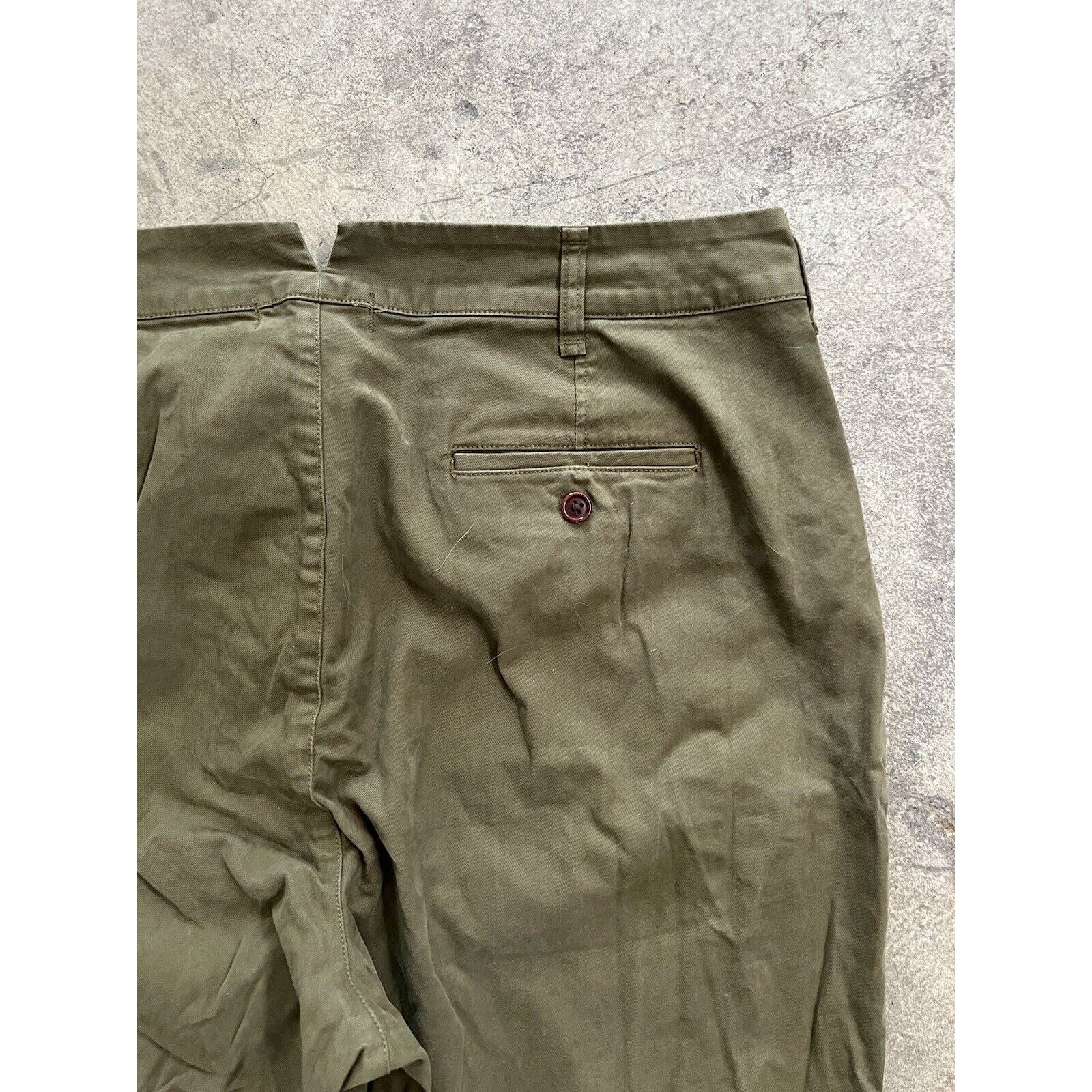 Alex Mill Alex Mill Pants Womens 14 Olive Green Chino Pleated Size 36" / US 14 / IT 50 - 9 Thumbnail