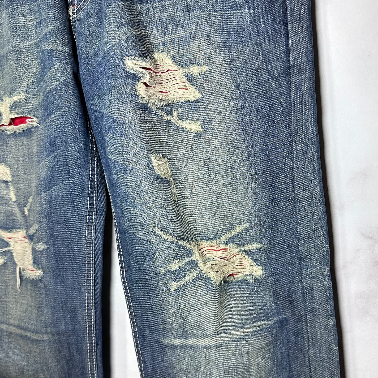 CLOT × Levi's KZKLOT Distressed Blue Denim Size US 34 / EU 50 - 3 Thumbnail