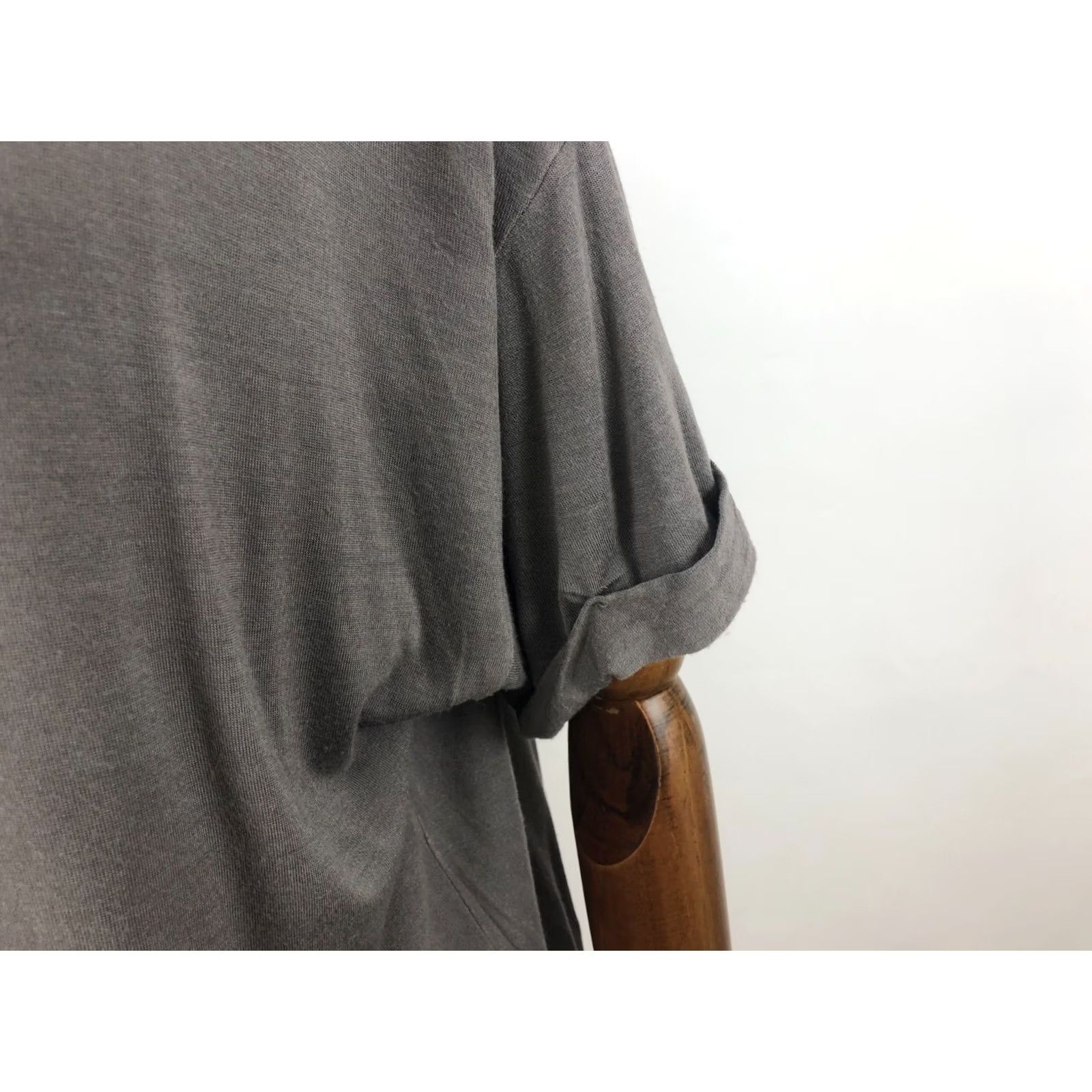 Enza Costa Enza Costa Top Womens M Gray Rayon Women Size Hand Made Size M / US 6-8 / IT 42-44 - 6 Thumbnail