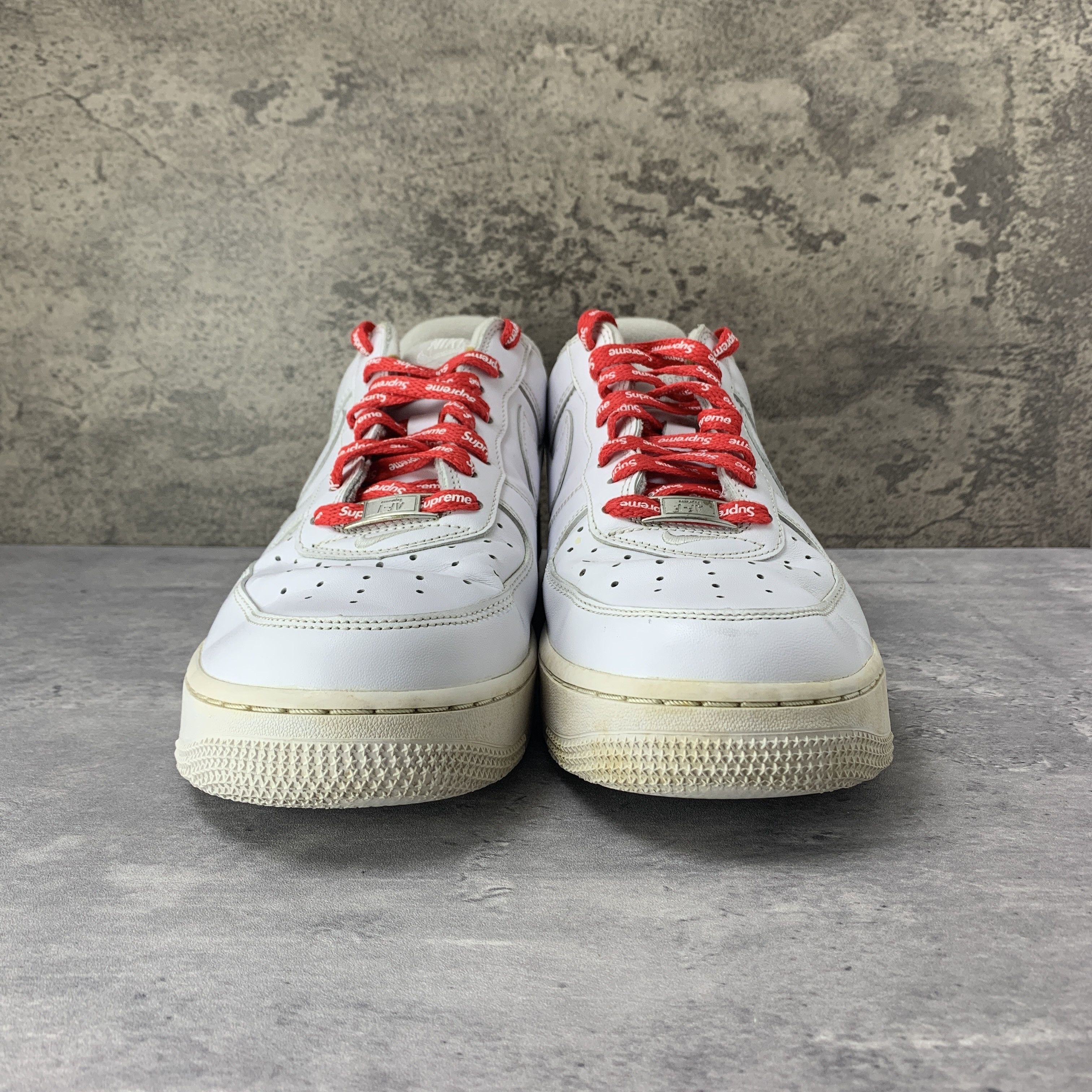 Nike × Supreme Nike x Supreme Air Force 1 Low White CU9225-100 Size US 9 / EU 42 - 4 Thumbnail