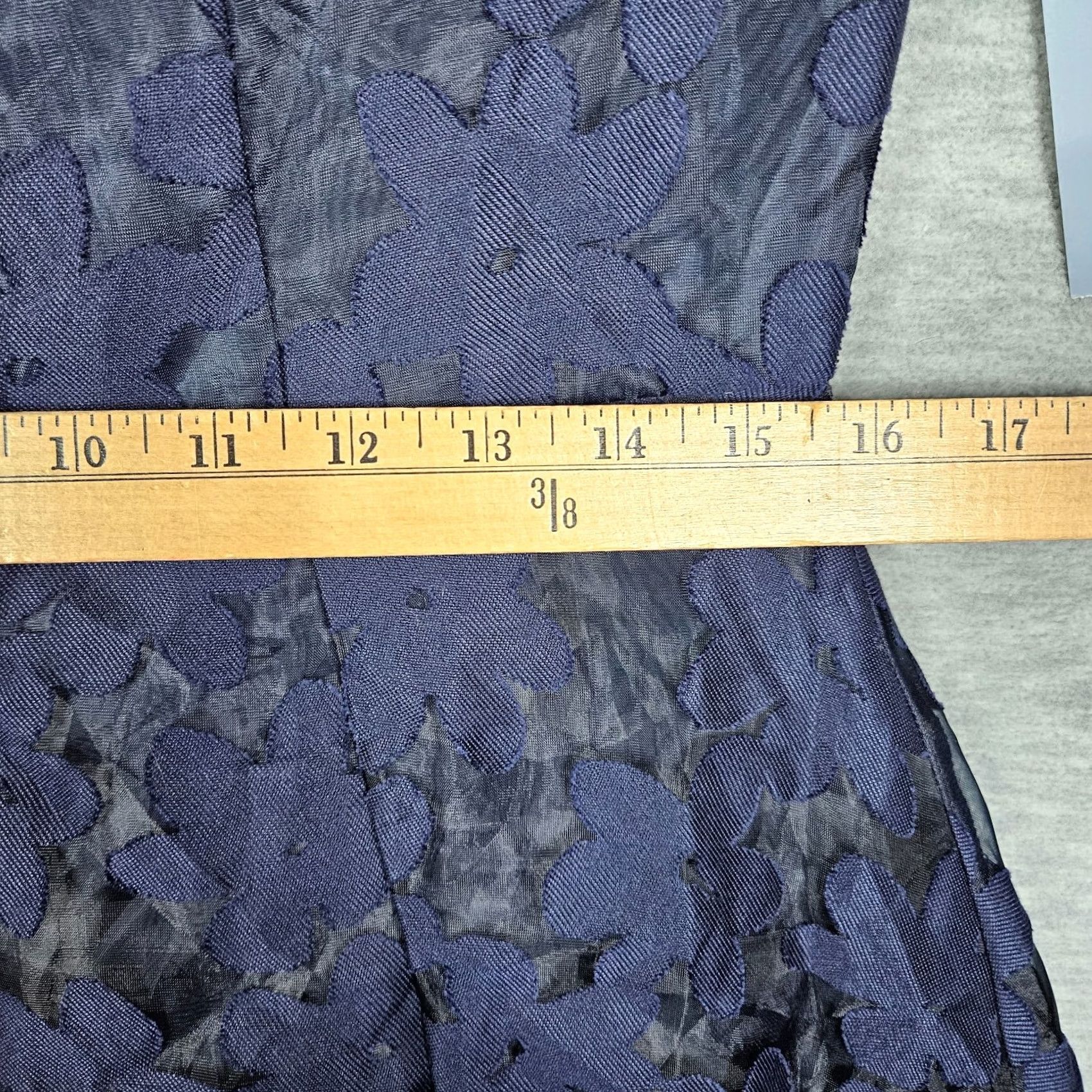 Vintage London Times Women's Lace Navy Sheath Dress Size 10 New Size L / US 10 / IT 46 - 7 Thumbnail