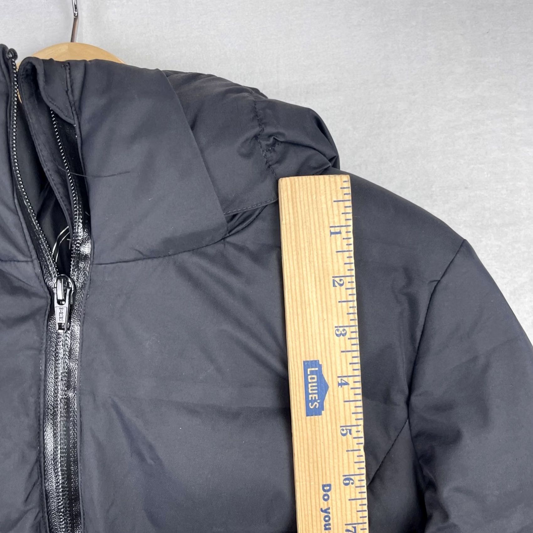 Save The Duck Save The Duck Jacket Womens 2 Black Long Puffer Hooded Pro Tech Coat Zip Up Size XS / US 0-2 / IT 36-38 - 5 Thumbnail