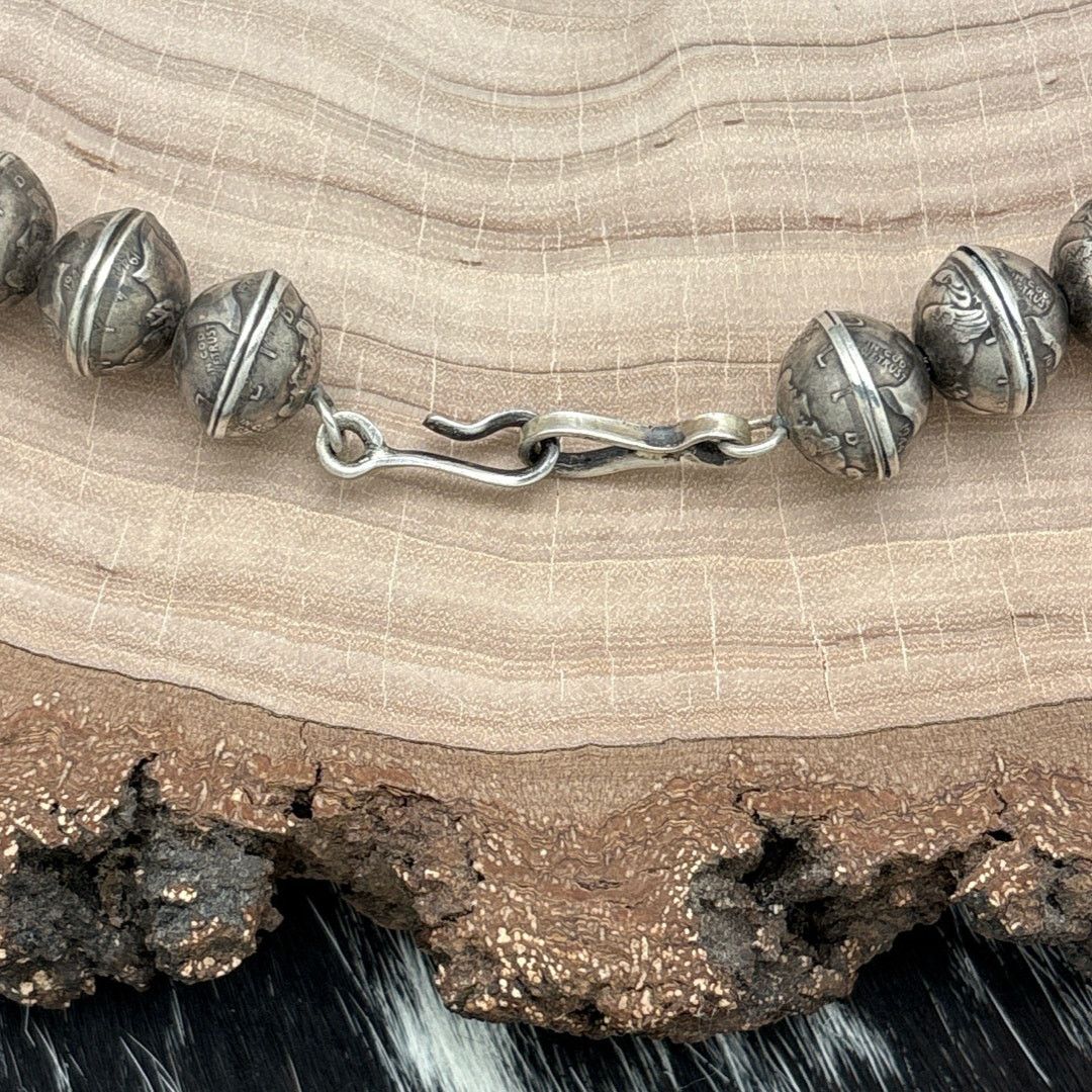 Native 1970s Native American NAVAJO Naja Necklace Morgan Dollars Size ONE SIZE - 7 Thumbnail