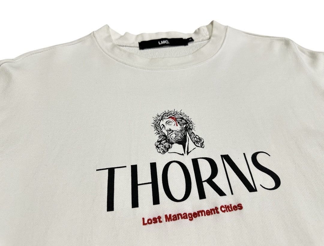 Japanese Brand 🔥 LMC Jesus Thorns Sweatshirt Size US S / EU 44-46 / 1 - 1 Thumbnail
