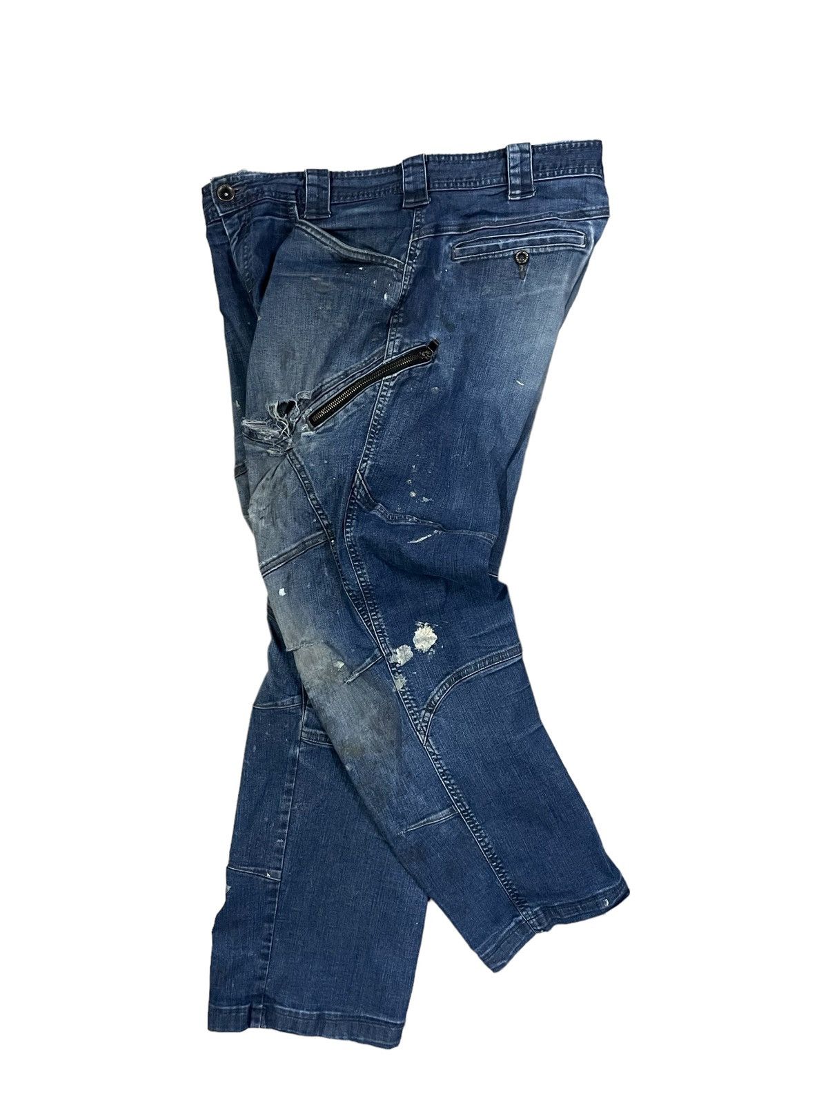 Dickies Dickies Paint Splatter Multipocket Distressed Baggy Jeans Size US 36 / EU 52 - 5 Thumbnail