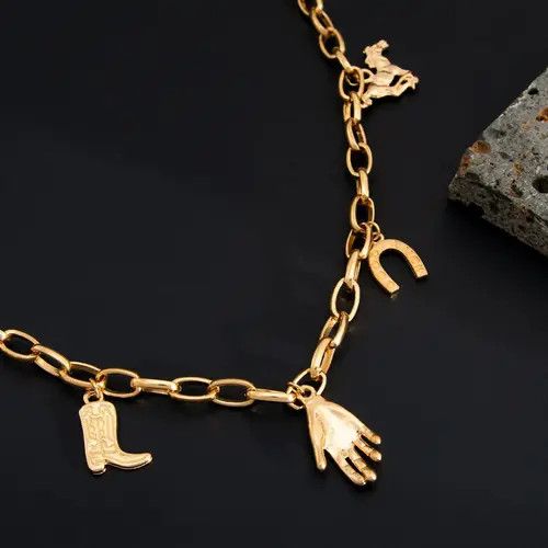 Jewelry Gold Chain Cross Pendant Wallet Chain, Men's Jewelry Size ONE SIZE - 4 Thumbnail