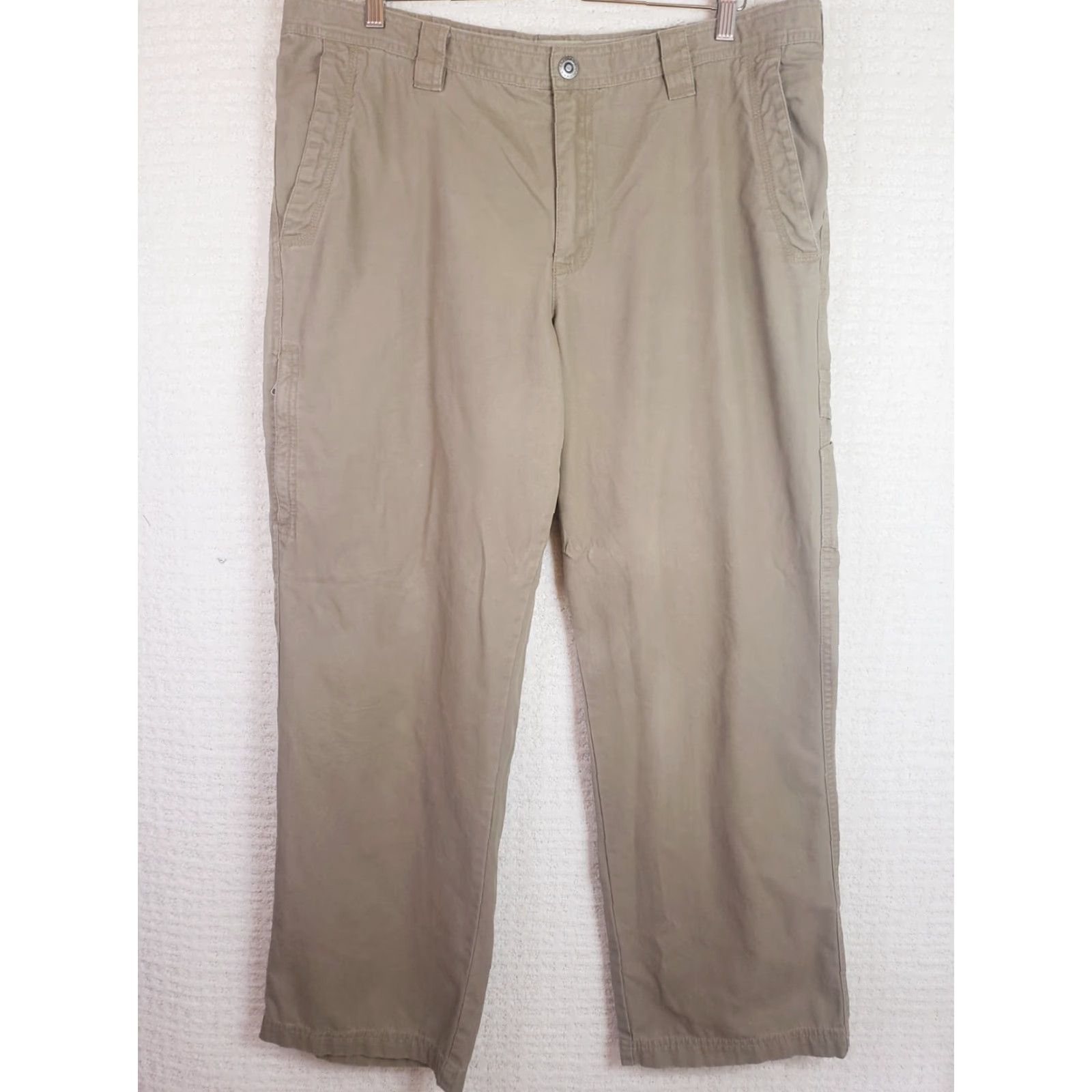 Hunter Columbia Pants Men 38x30 Tan Cargo Omni Shade Hiking Vented Outdoor Hunters Size US 38 / EU 54 - 2 Thumbnail