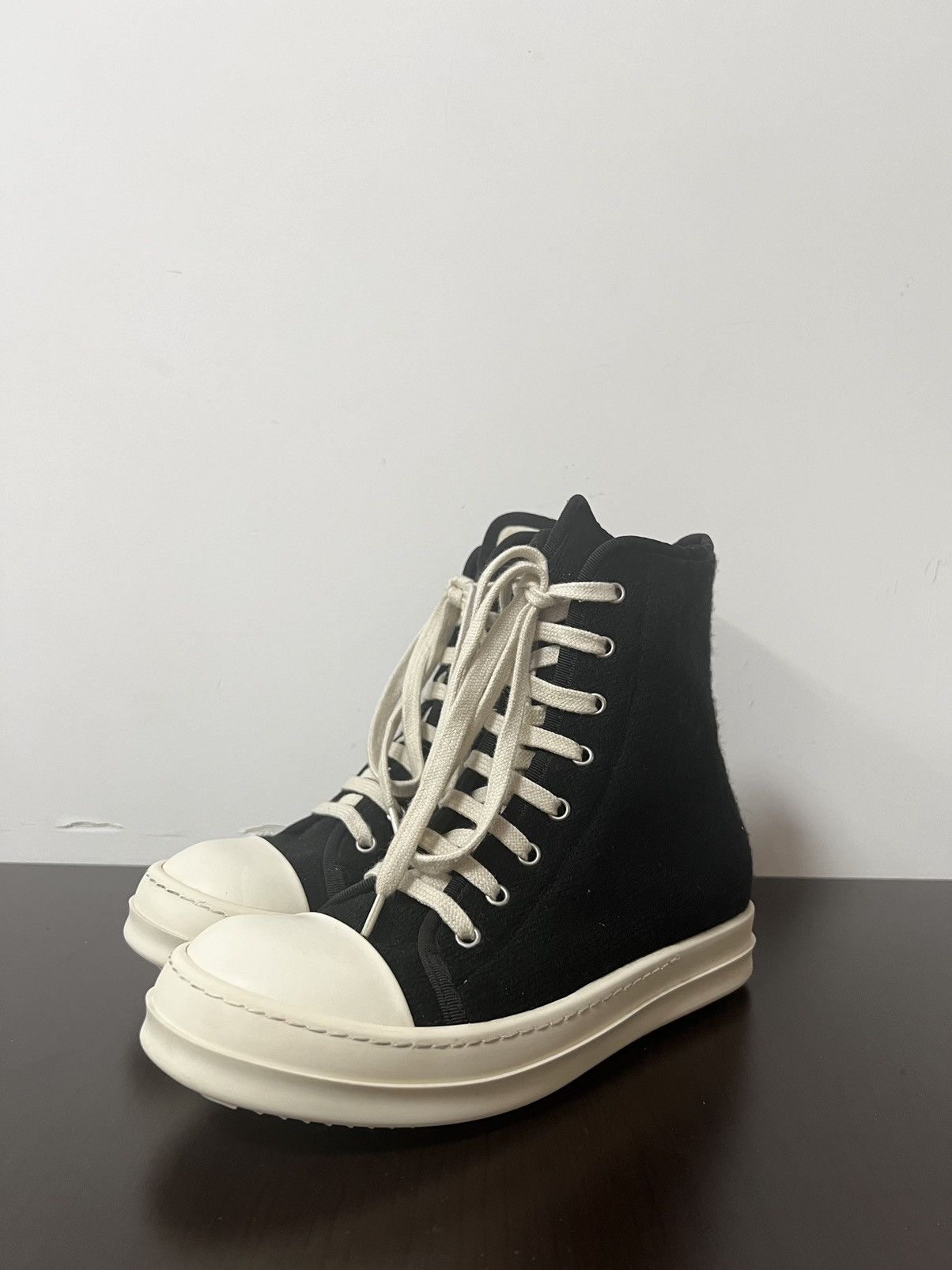 Rick Owens Drkshdw Rick owens ramones high top sneakers sz 36 Size US 6 / IT 36 - 1 Thumbnail