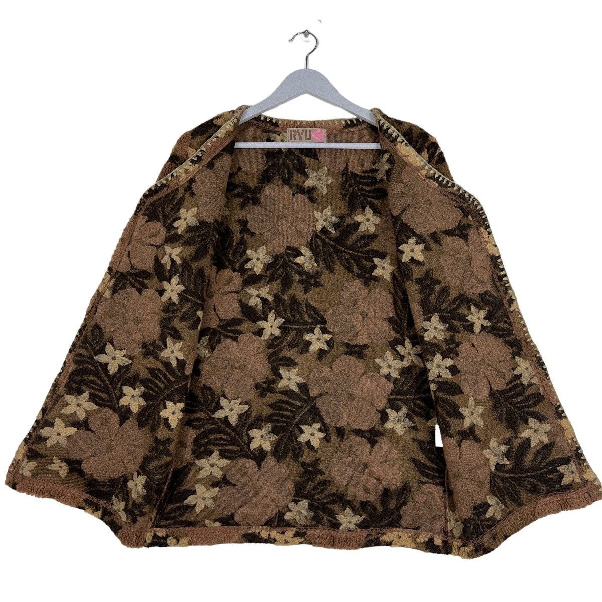Japanese Brand 🔥 RYU FLOWER FLEECE JACKET Size US M / EU 48-50 / 2 - 11 Thumbnail