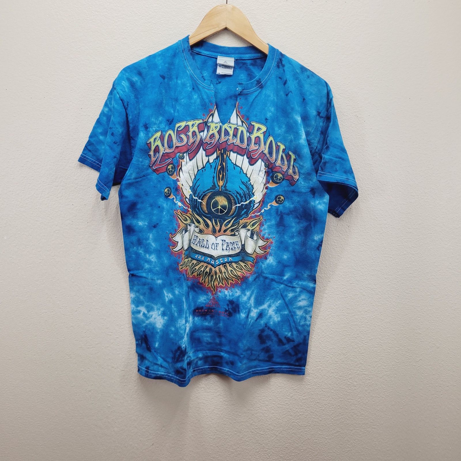 Other Rock Hall Fame T-Shirt M Tie Dye Graphic Tee V-Neck Rock Size US M / EU 48-50 / 2 - 1 Thumbnail