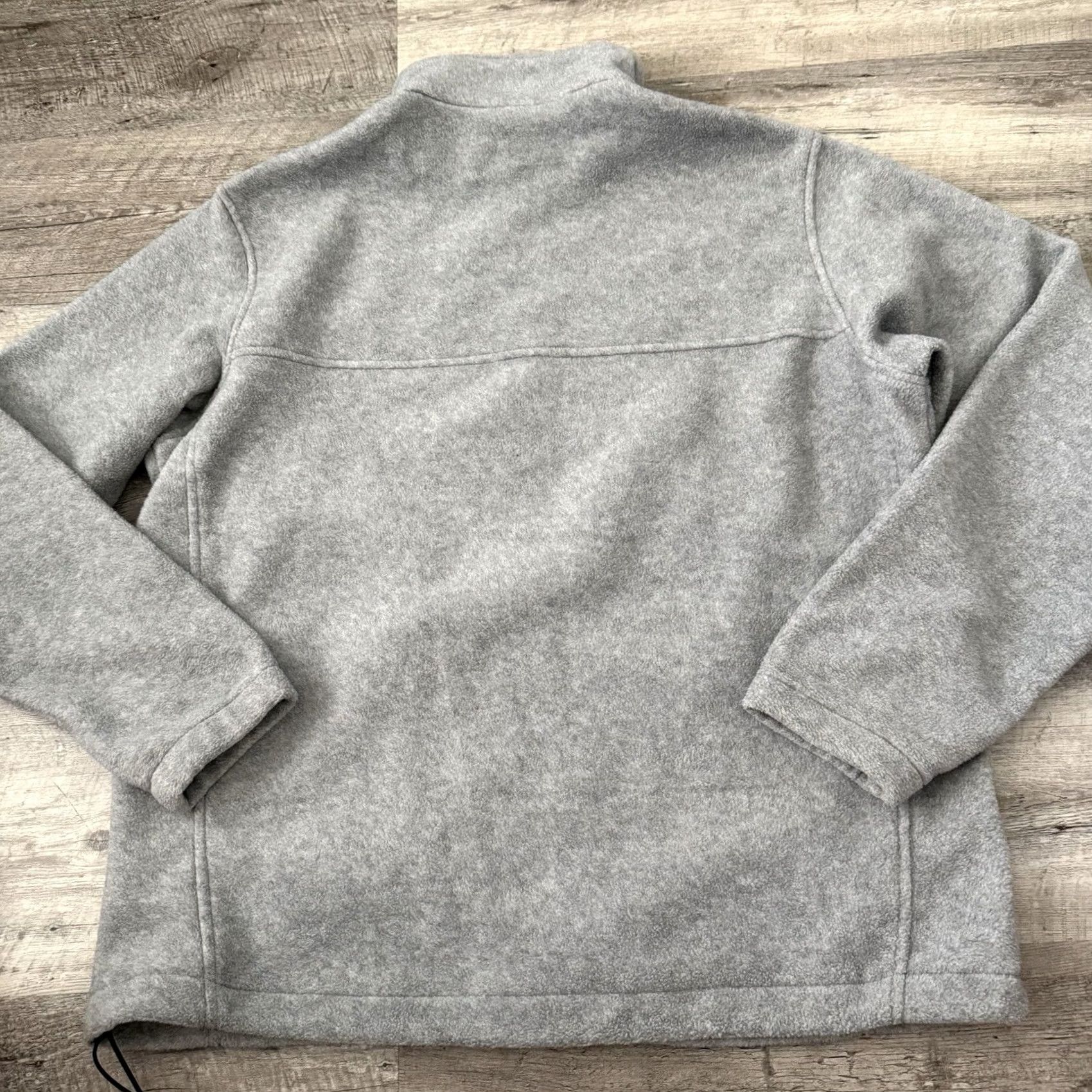 Vintage Columbia Jacket Mens L Steens Mountain Fleece Full Zip Gray Solid Outdoor Casual Workwear Golf Hiking Walking | 29.5" Length | Regular Fit Size US L / EU 52-54 / 3 - 5 Thumbnail