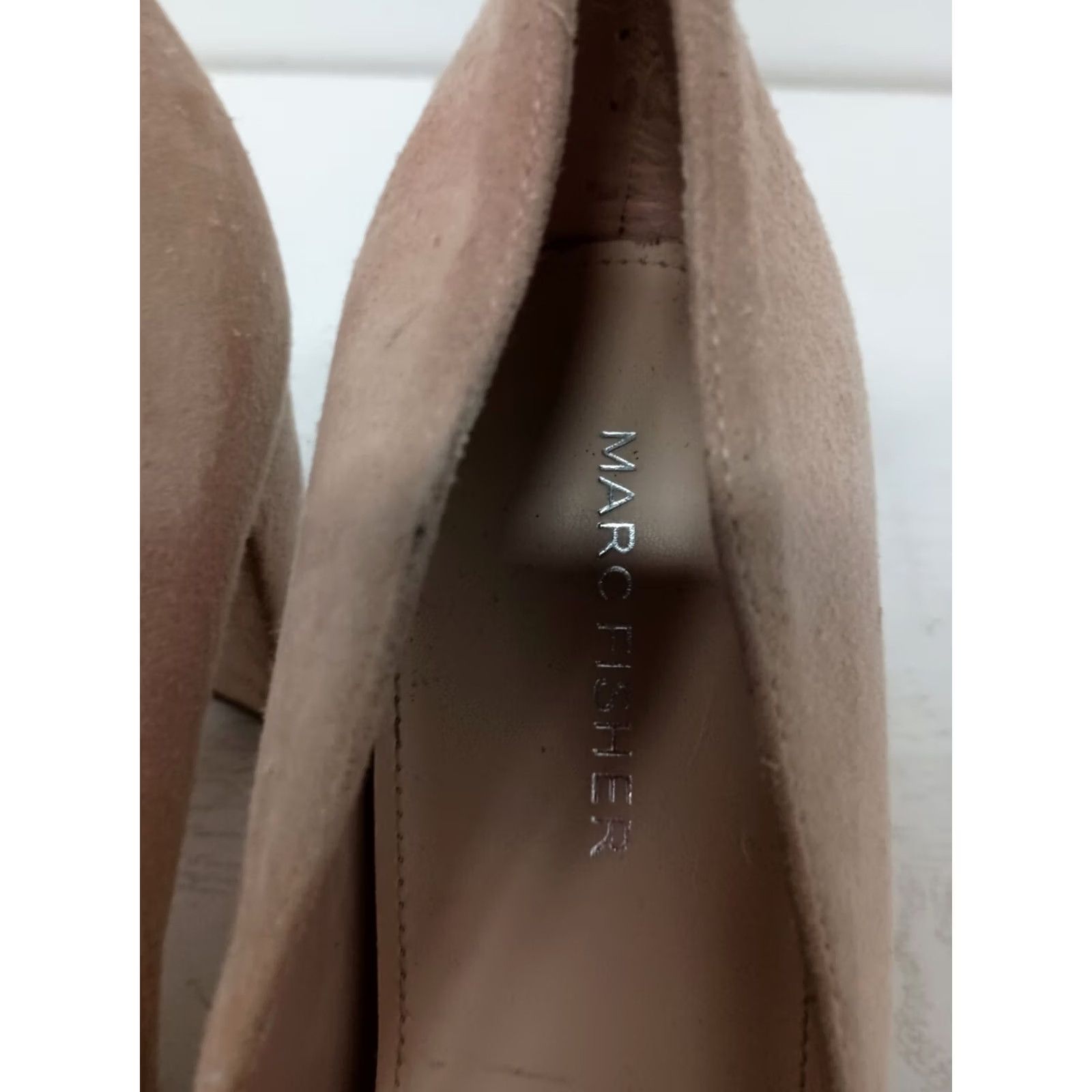 Marc Fisher Mark Fisher Clair Pumps Womens Size 7M Pink Suede Leather Pointed Toe Heels Size US 7 / IT 37 - 3 Thumbnail