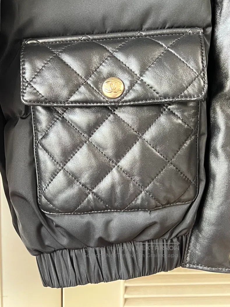 Chanel Chanel 22N Ski Series Leather Down Jacket Size XS / US 0-2 / IT 36-38 - 5 Thumbnail