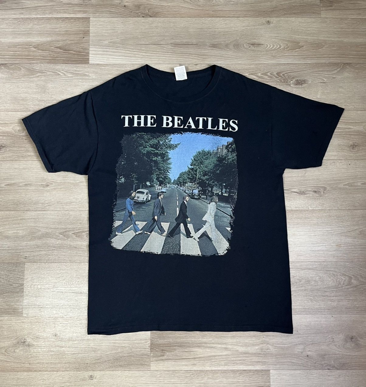 92‘s fruits of the room Beatles Tシャツ［M］ 1990s フルーツオブザルームのプリントTシャツ（THE BEATLES