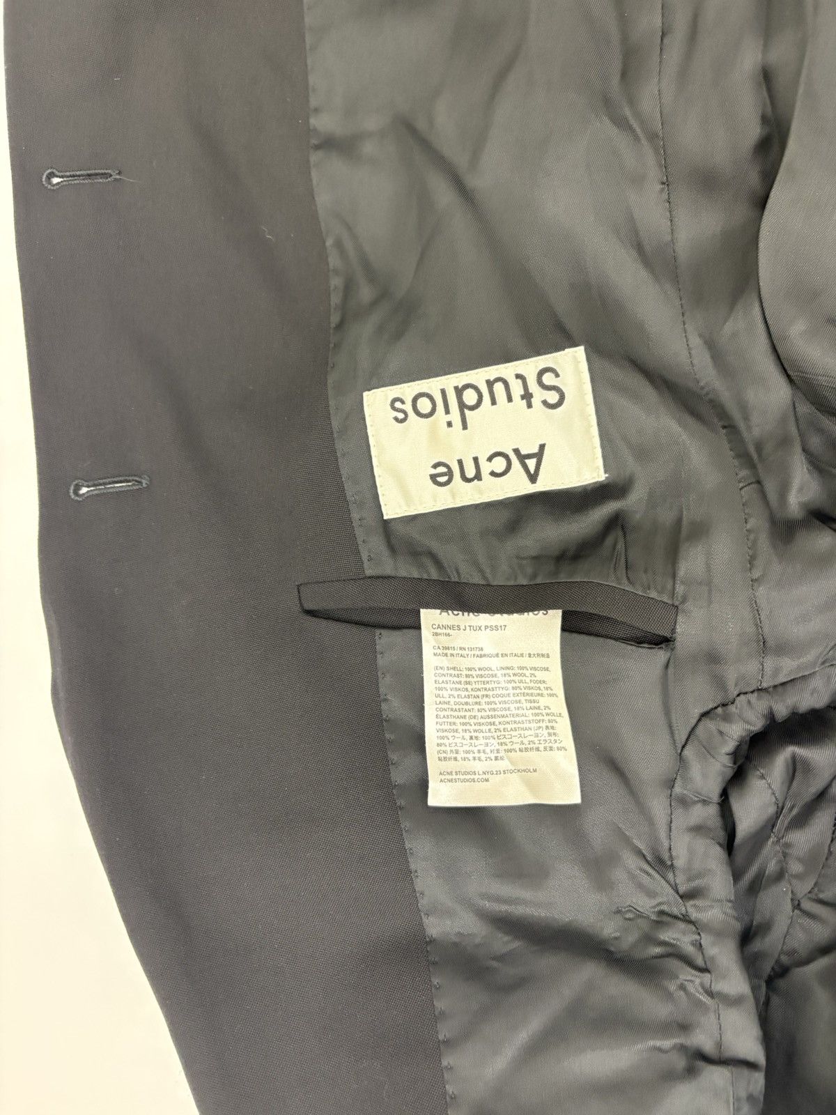 Acne Studios Acne black blazer Size 38S - 4 Thumbnail