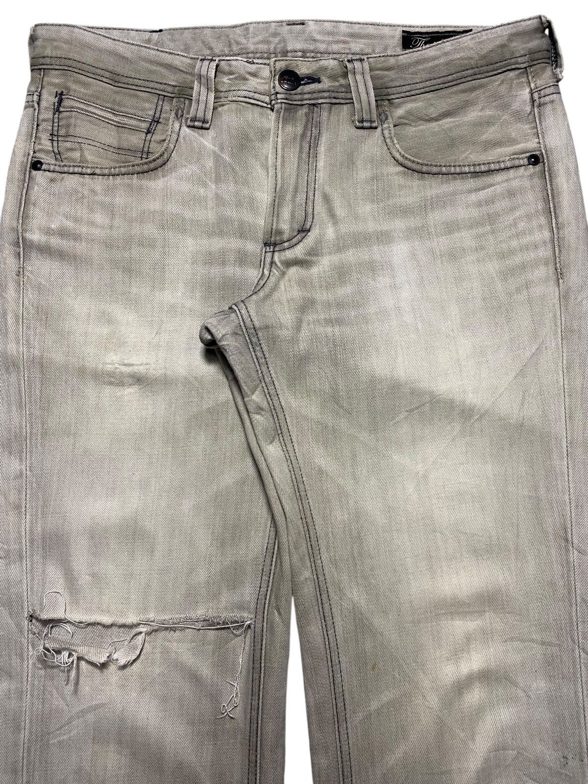 Japanese Brand Vintage The Tailored With Big John Distressed Wide Leg Jeans Size US 34 / EU 50 - 3 Thumbnail