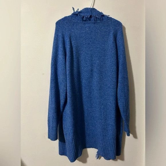 Anthropologie Anthropologie Long Blue Cardigan Size M / US 6-8 / IT 42-44 - 2 Thumbnail