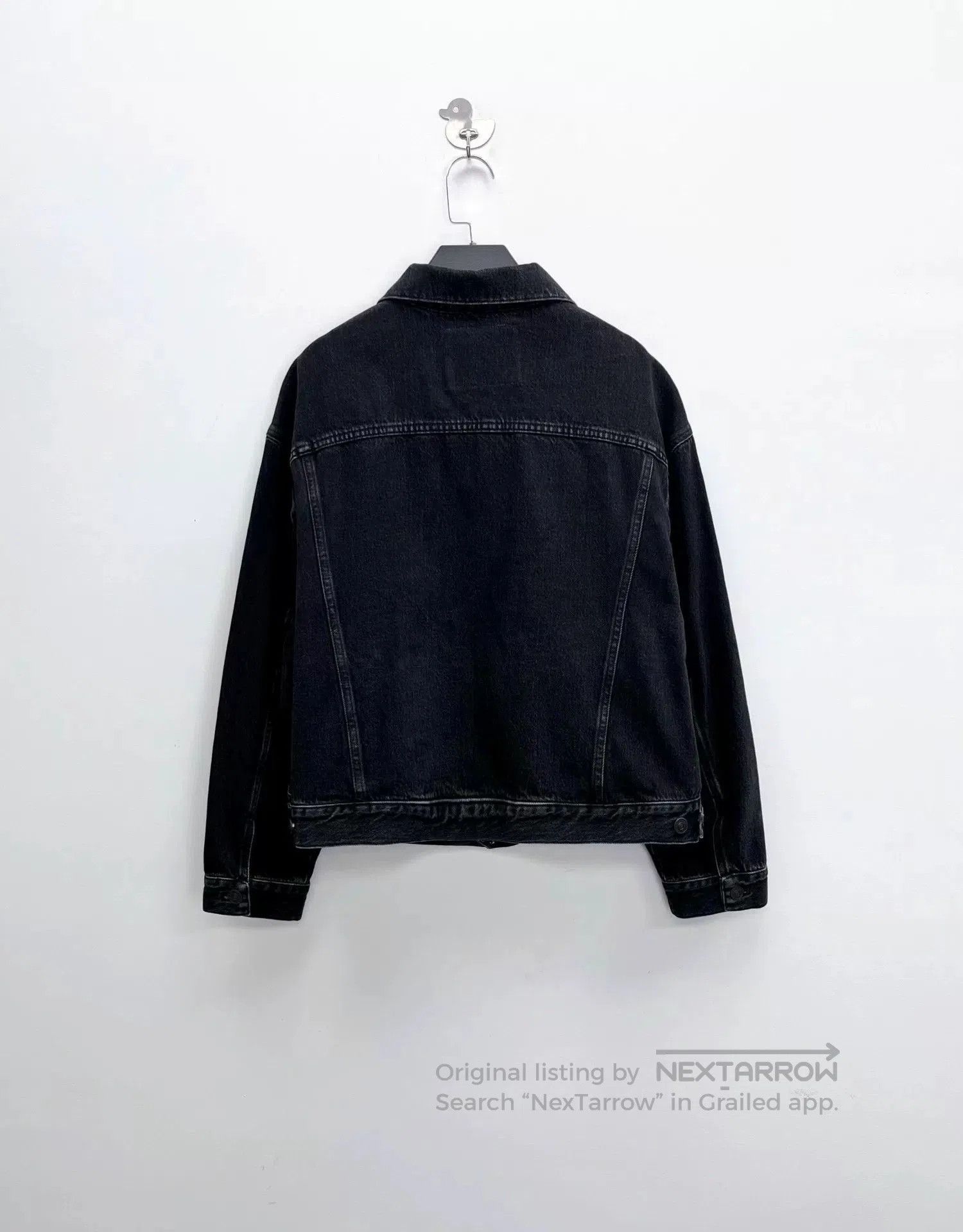 Balenciaga balenciaga black washed denim jacket. Size US M / EU 48-50 / 2 - 2 Thumbnail